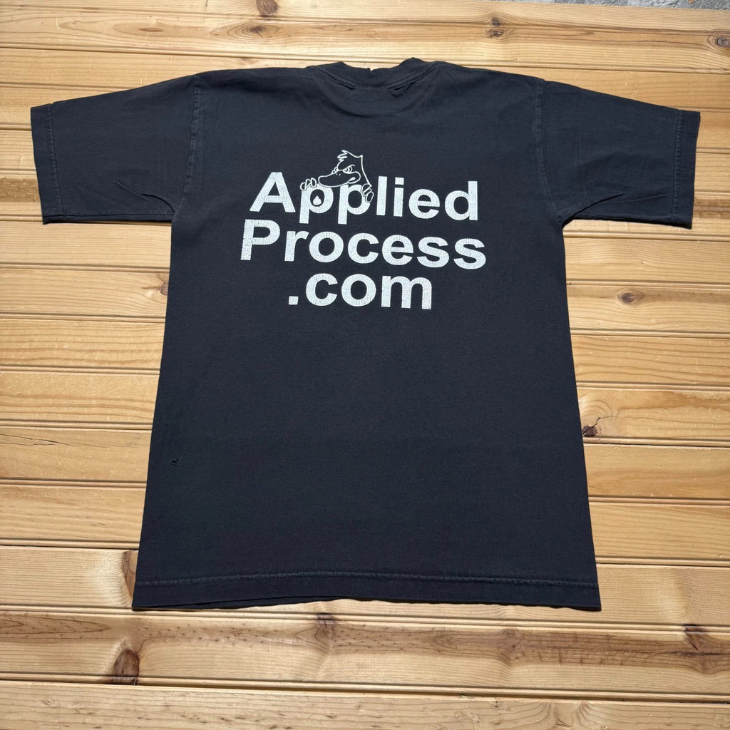 Vintage 90s Applied Process Duck Cartoon Mascot Graphic T-Shirt USA - Medium