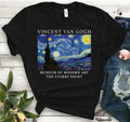 Starry Night T-shirt Van Gogh Art Artist Gift Vincent Van Gogh Art  Unisex Tee