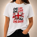 England t shirt football 2026 fan flag English soccer art top one game tee gift