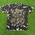 Y2K Skeleton Motorcycle Grunge Black/White Tie Dye T-shirt Tagged Men’s Large