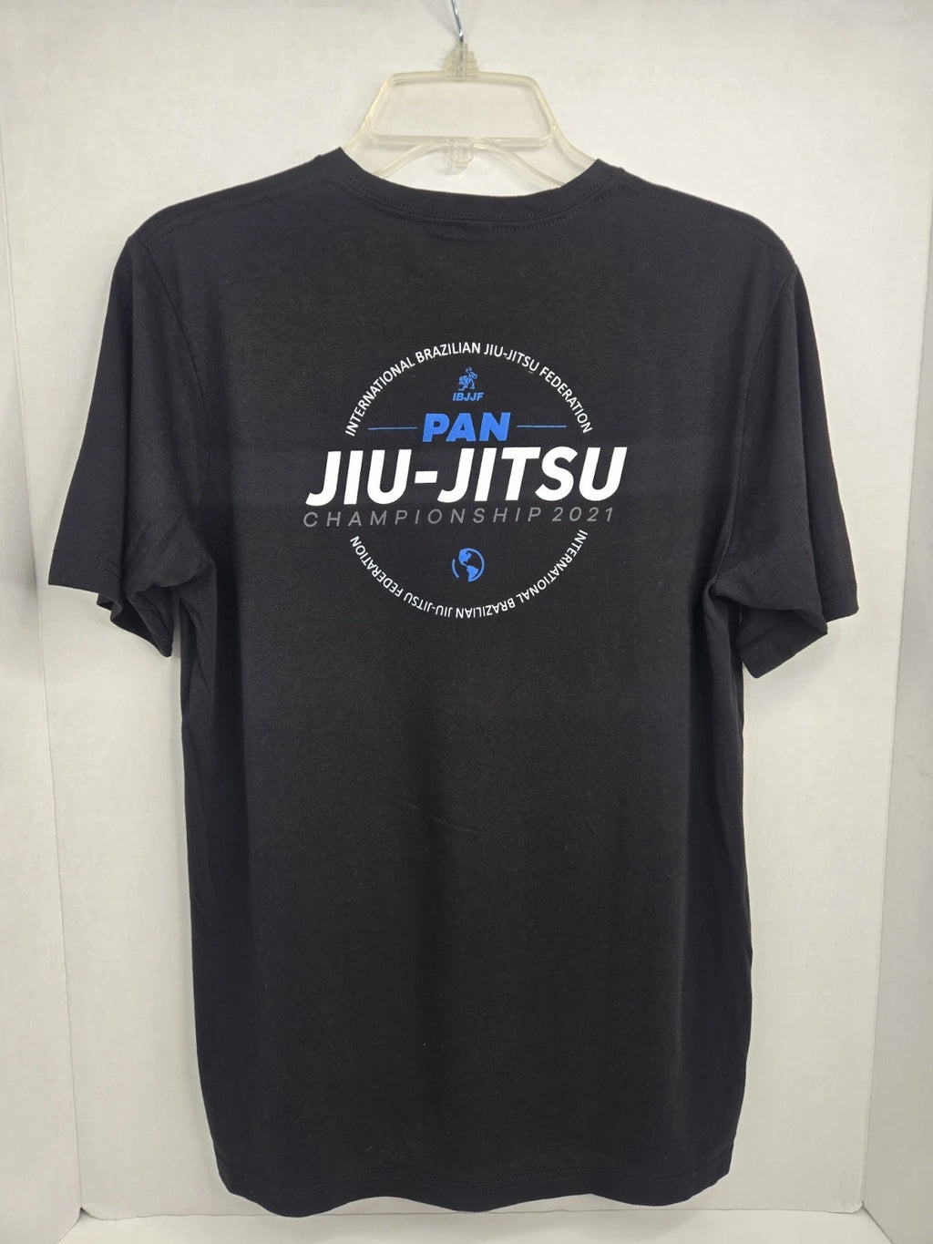 IBJJF Jiu-jitsu T-Shirt Mens Medium Black PAN 2021 Shirt BJJ Competition