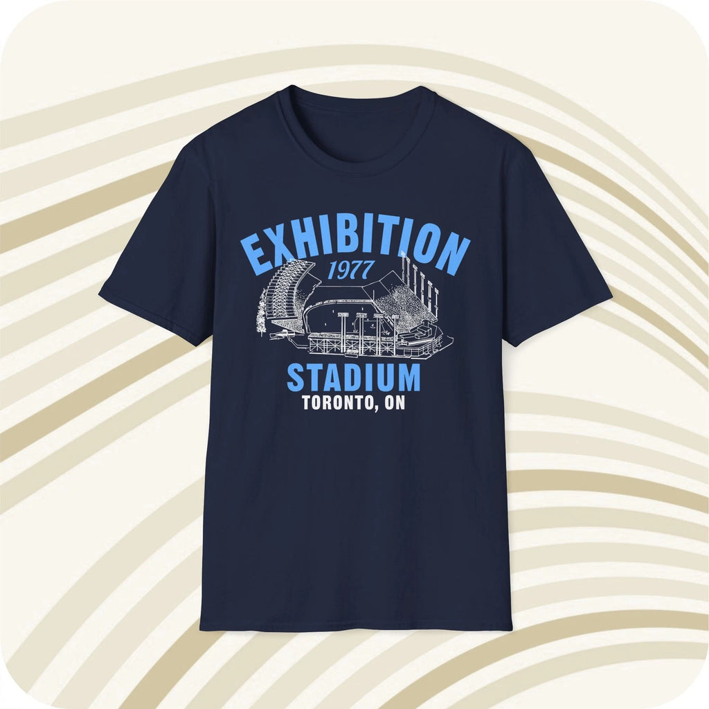Exhibition Stadium 1977 Classic Cut Baseball T-Shirt - Toronto Blue Jays