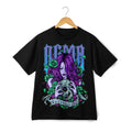 Demon Skull Gothic Girl Graphic T-Shirt Dark Art Streetwear Design Tee