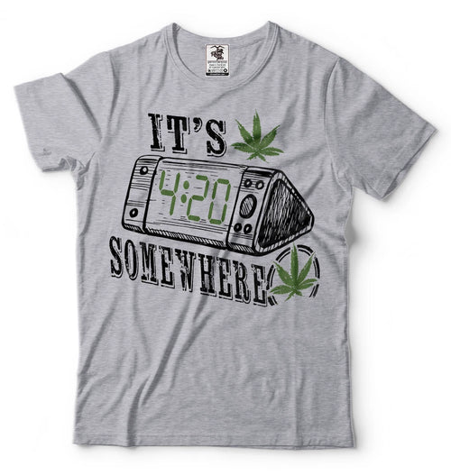 420 T-shirt Funny Pot T-shirts Weed Marijuana Funny T-shirt Cool Stylish T-shirt