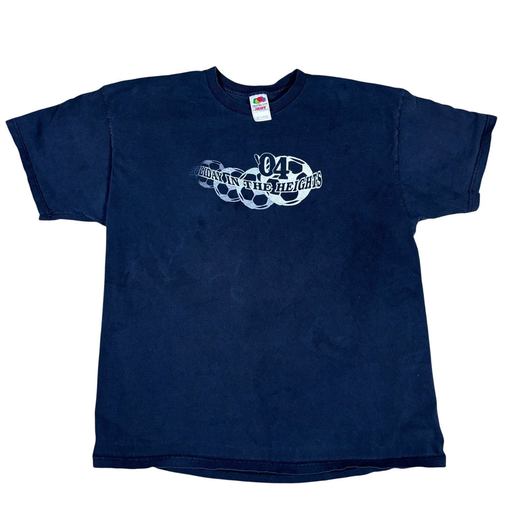 Vintage y2k 2004 soccer graphic tshirt XXL streetwear fruit of the loom 2000s