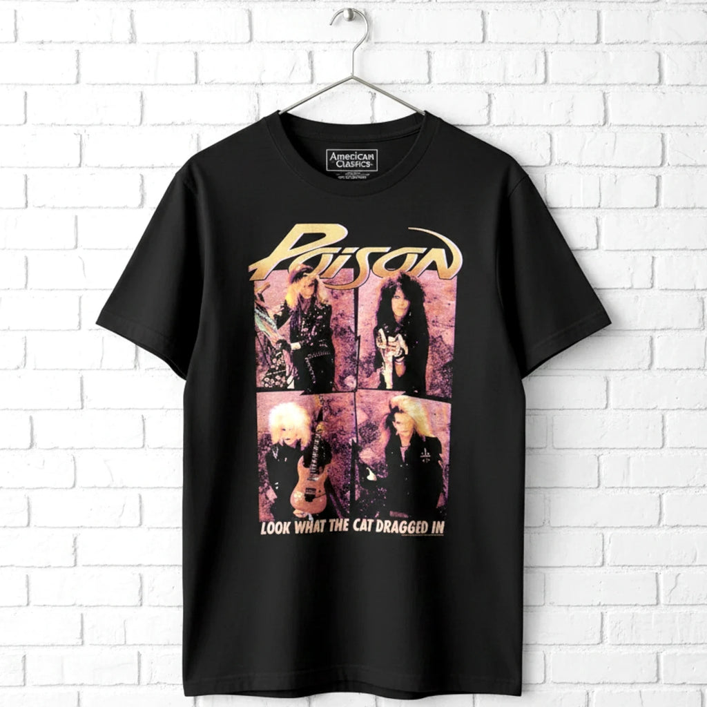 Poison Band Look What the Cat Dragged In Men's T Shirt