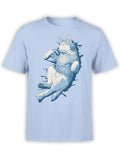 FANTUCCI Chill Husky T-Shirt | Cute Dog Tee with Relaxed Puppy | Unisex