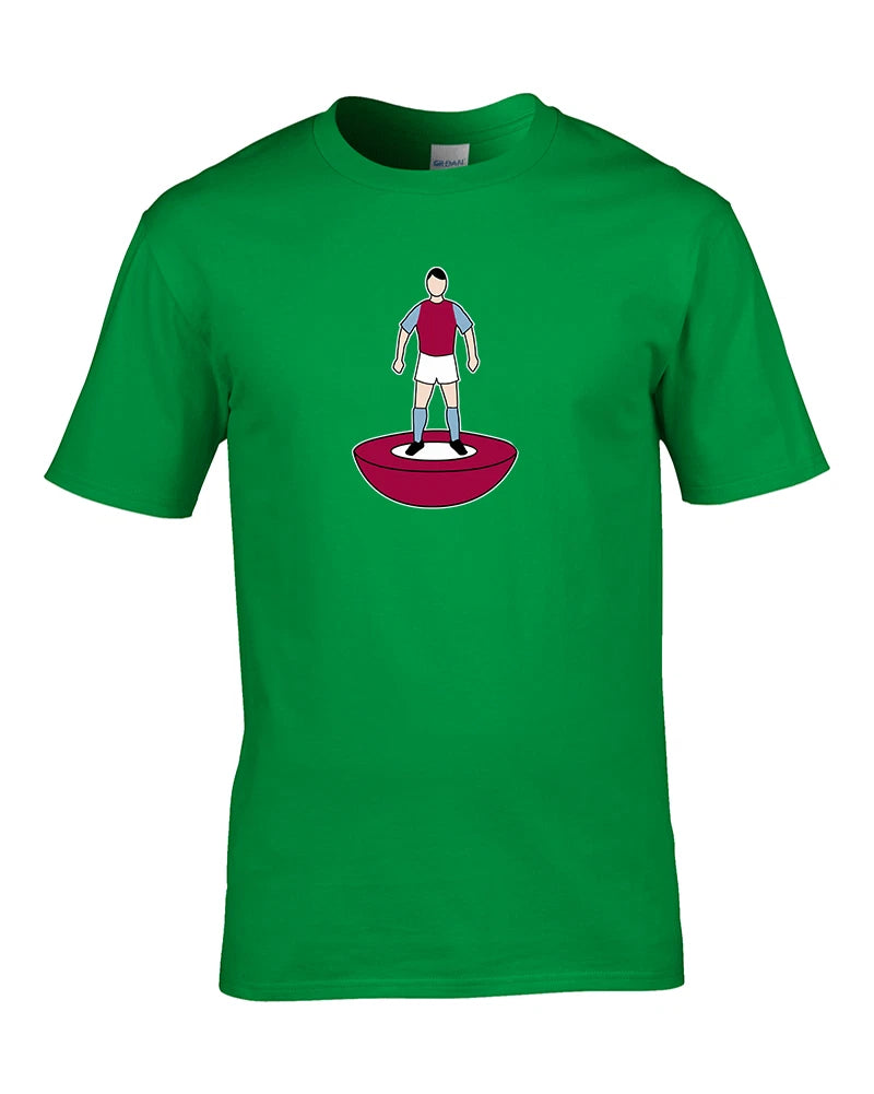 Favourite TEAM KIT COLOURS Villa Men's Personalised Football Fan T-Shirt