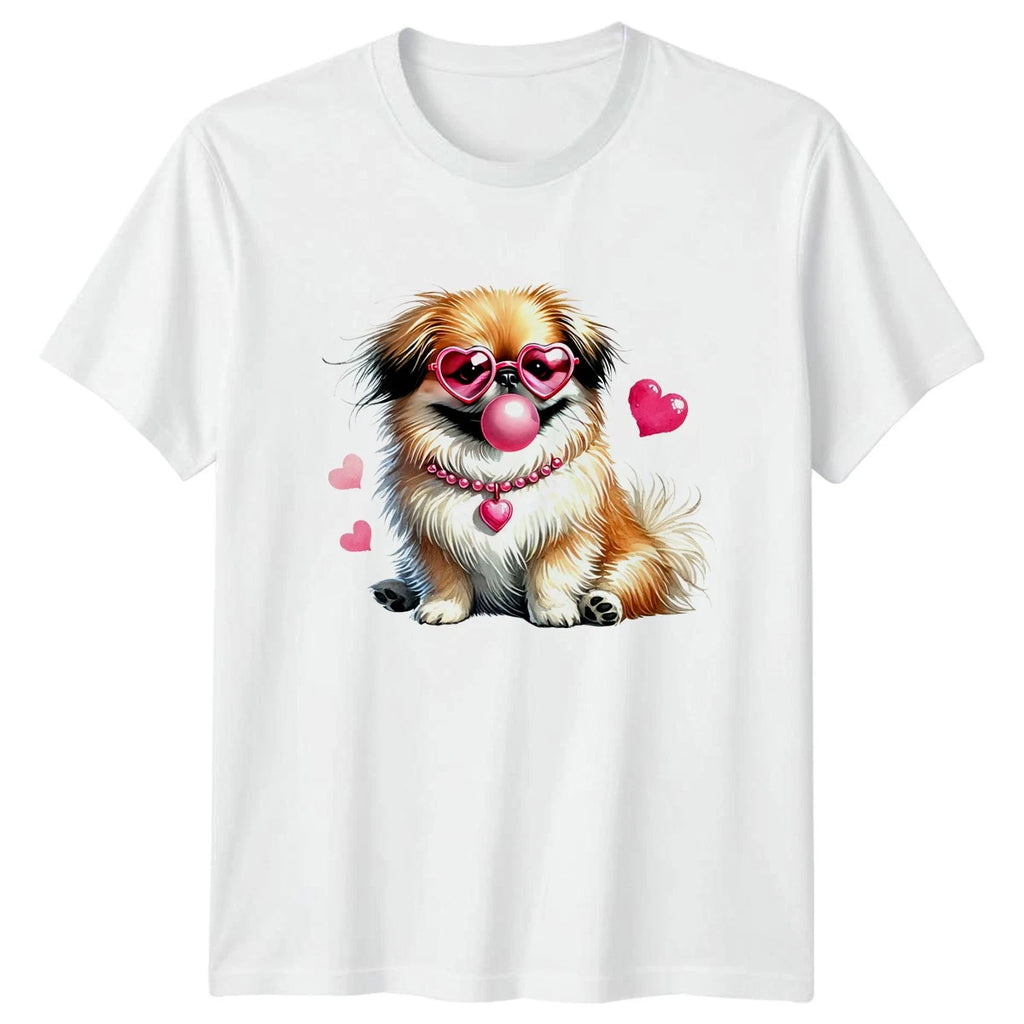 This Fluffy Dog Is Just Too Cute Womens T-Shirt Dog Owner