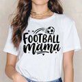 Football Mama T-Shirt Latest Soccer Lovers Lady Printed Graphic Gift Women's Top