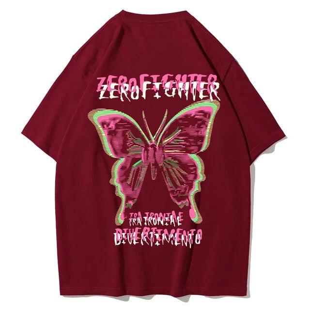 Zerofighter Tra Troniae Divertimento Printed Tees Mens Versatile - AU Stock