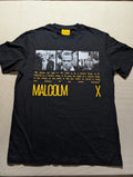 Malcom X Shoe Palace By Any Means Necessary Face Civil Rights Activist Tee Large