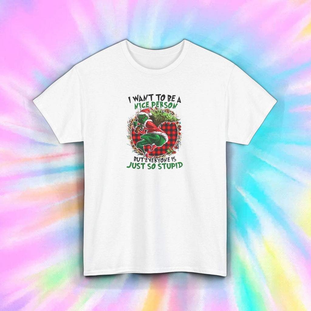 Funny Christmas T-Shirt Sarcastic Holiday Grumpy Humor Gift S-5XL