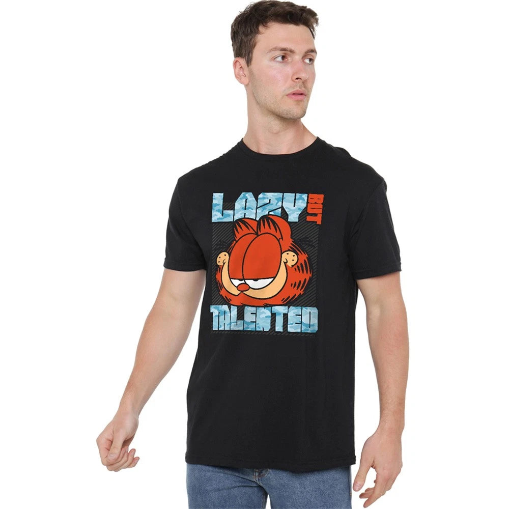 Garfield Lazy But Talented T-Shirt S-5XL, Black