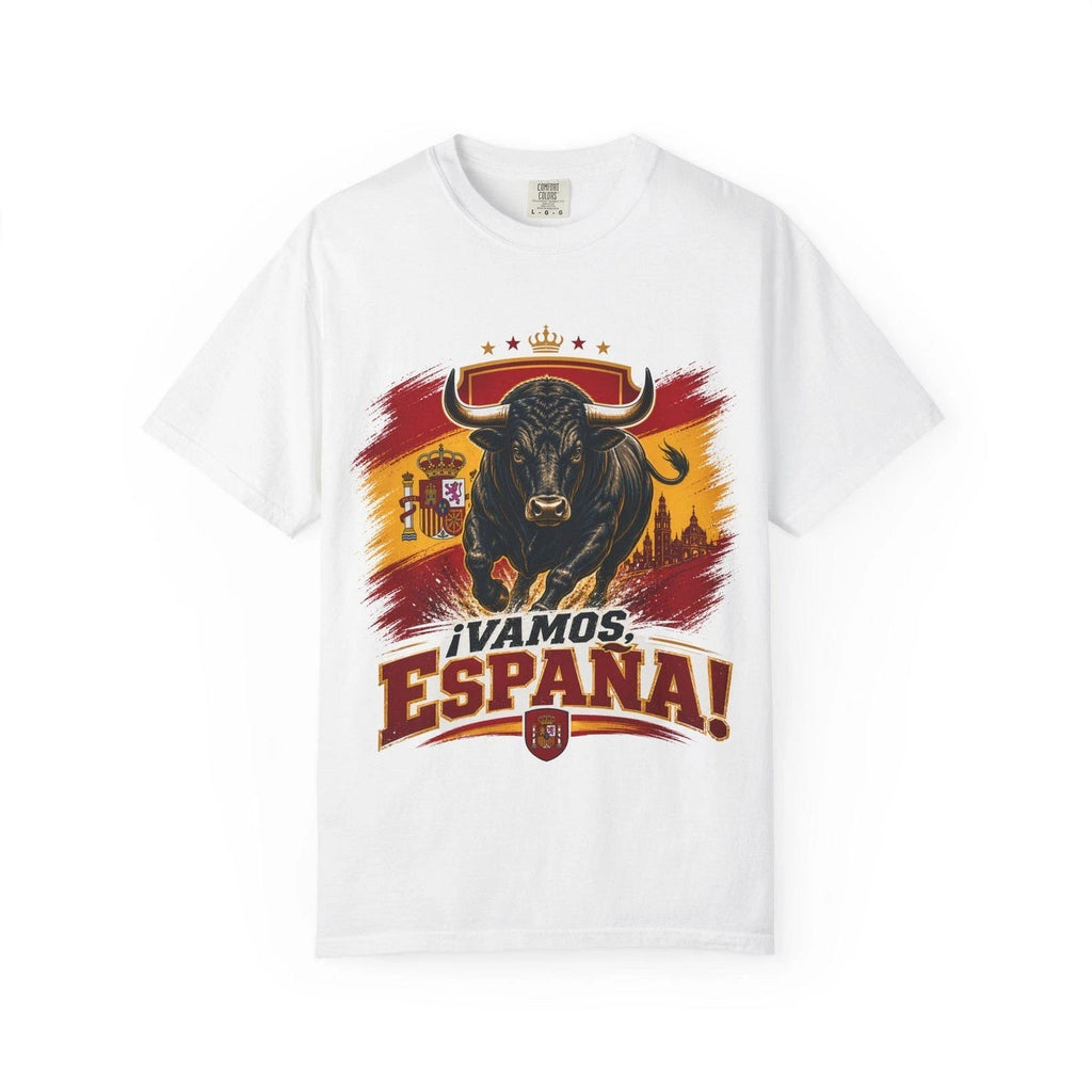 Spanish World Cup 2026 T Shirt Vamos España Bull Graphic Soccer Fan Tee Unisex