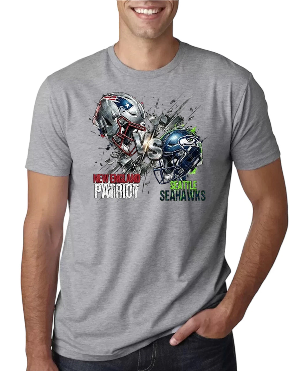 Football Showdown 2026 Graphic T-Shirt – Helmet Smash Tee