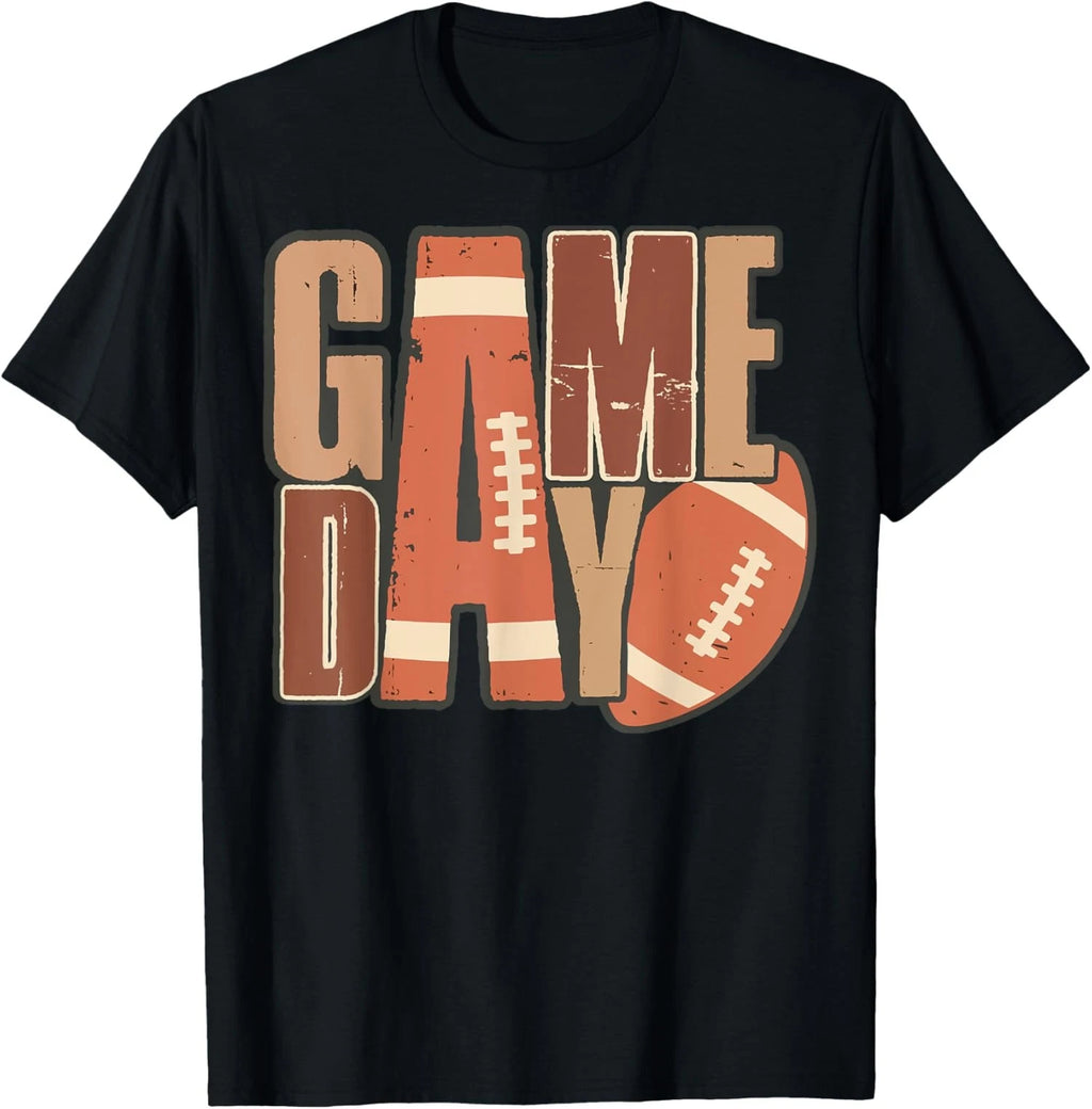 Vintage Game Day Football Lightning Bolt Funny Sport Unisex T-Shirt