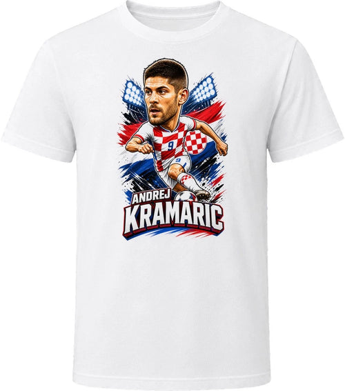 Andrej Kramaric, Croatia Caricature Soccer 2026 T Shirt