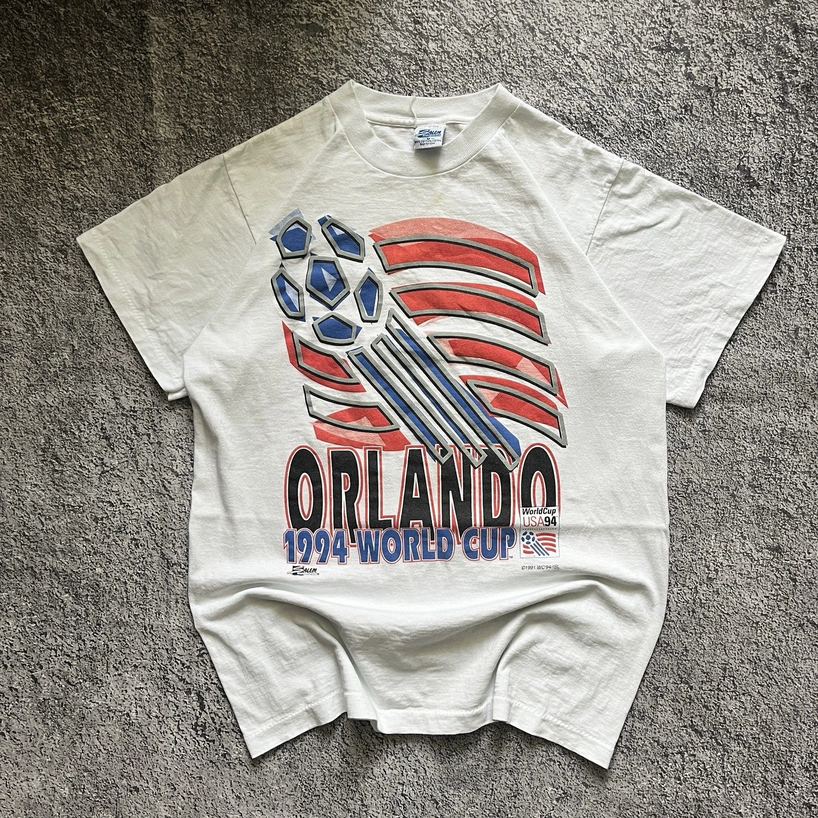 Vintage 1991 Orlando USA94 World Cup Football Soccer Shirt Size M