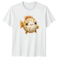 Cute Pufferfish T-Shirt Aquatic Ocean Wildlife Gift For Him And Her