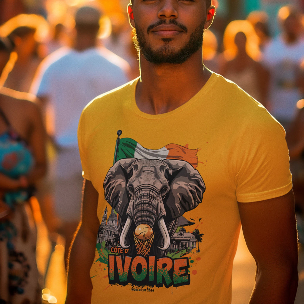 Ivory Coast 2026 World Cup T-Shirt |Côte d'Ivoire Football Tee | Unisex Graphic