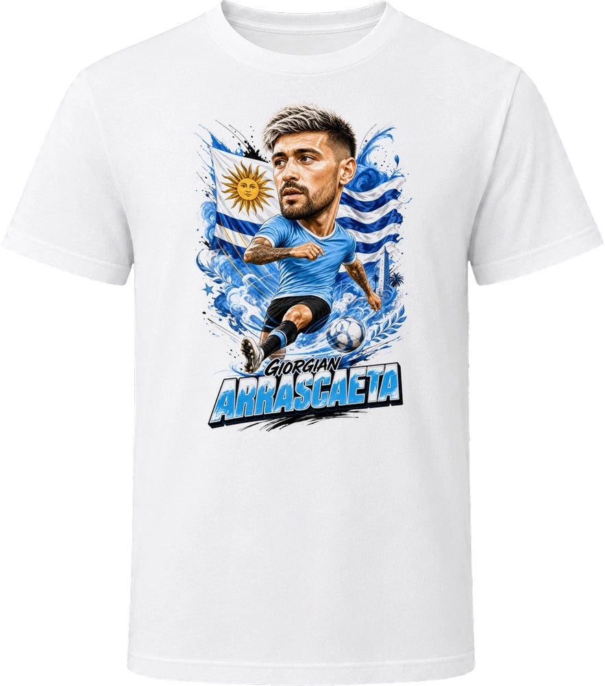 Giorgian De Arrascaeta Uruguay Soccer Caricature 2026 World Cup T Shirt