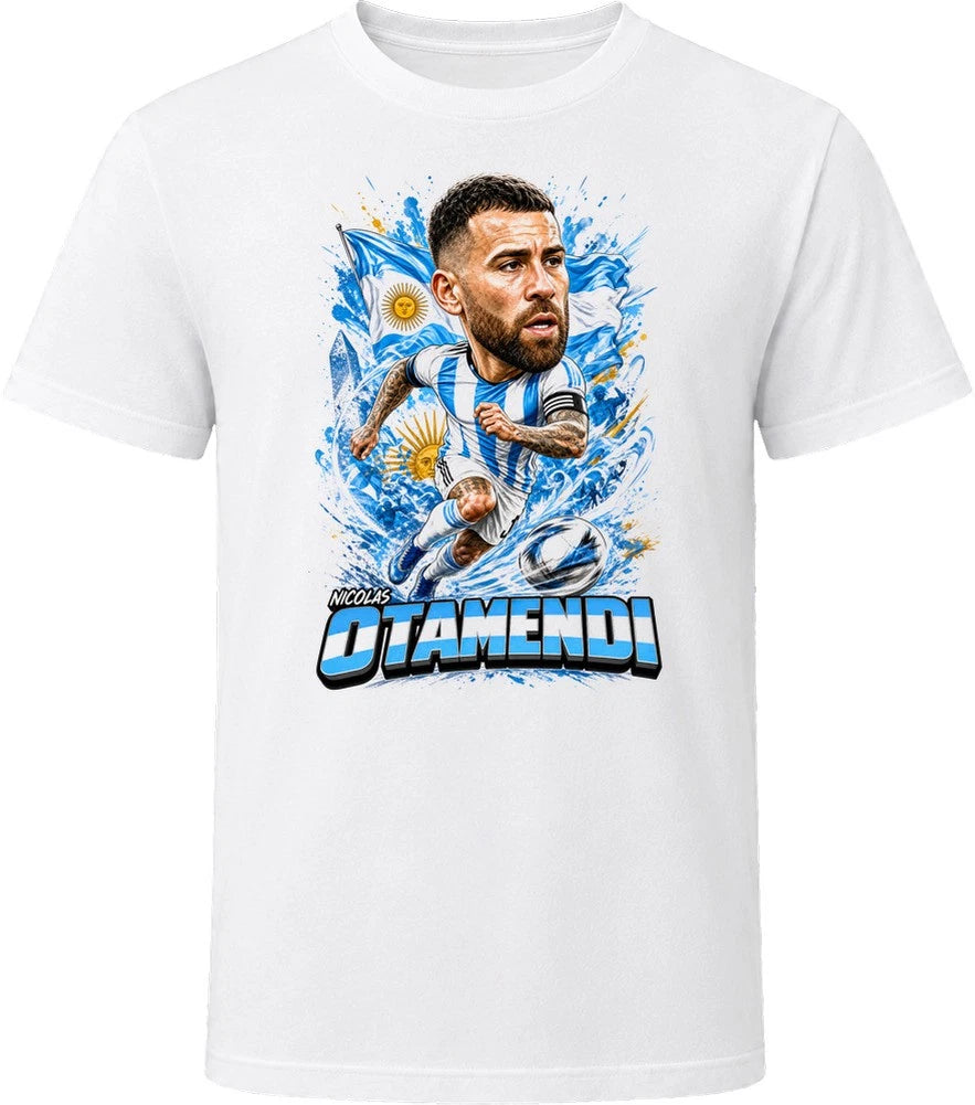 Nicolas Otamendi Argentina Soccer Caricature 2026 World Cup T Shirt