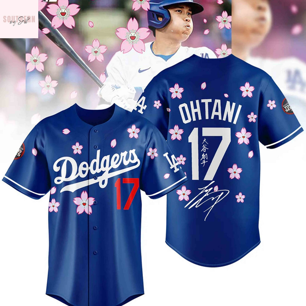 Shohei Ohtani Los Angeles Dodgers 2025 Signature Baseball Jersey – Blue