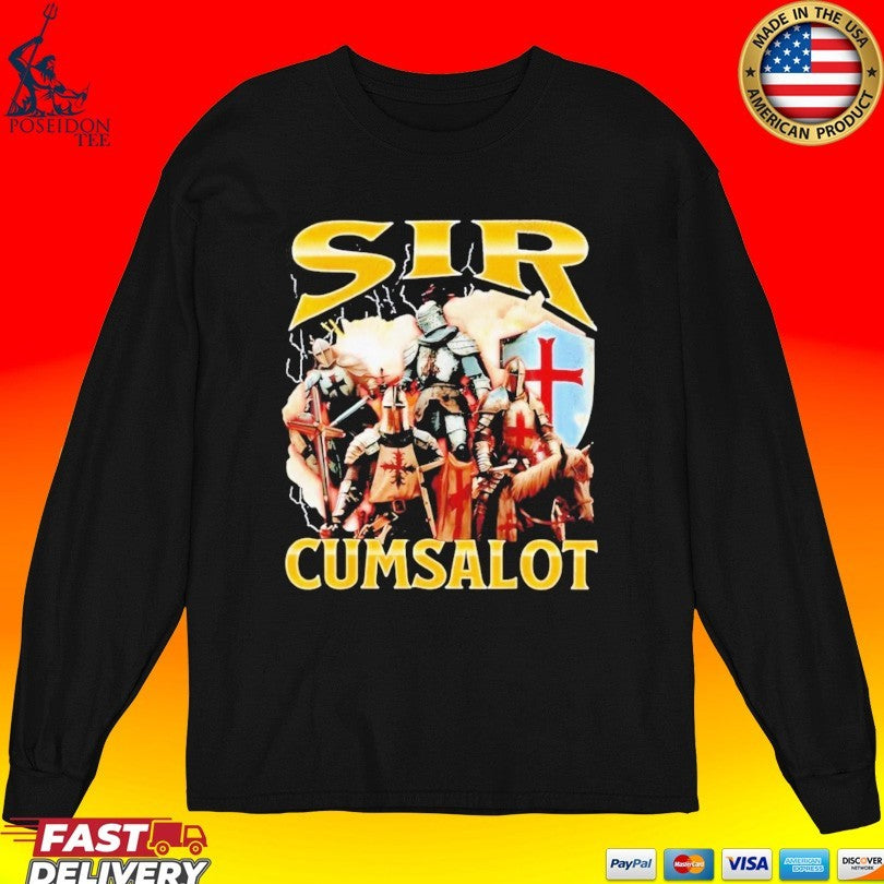 Sir Cumsalot Knights Medieval Crusader T-shirt