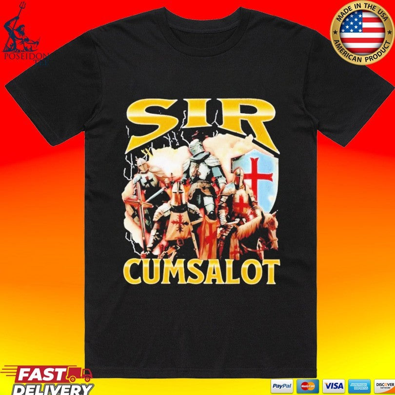 Sir Cumsalot Knights Medieval Crusader T-shirt