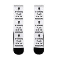 A Woman's Place Is In The Resistance Socks