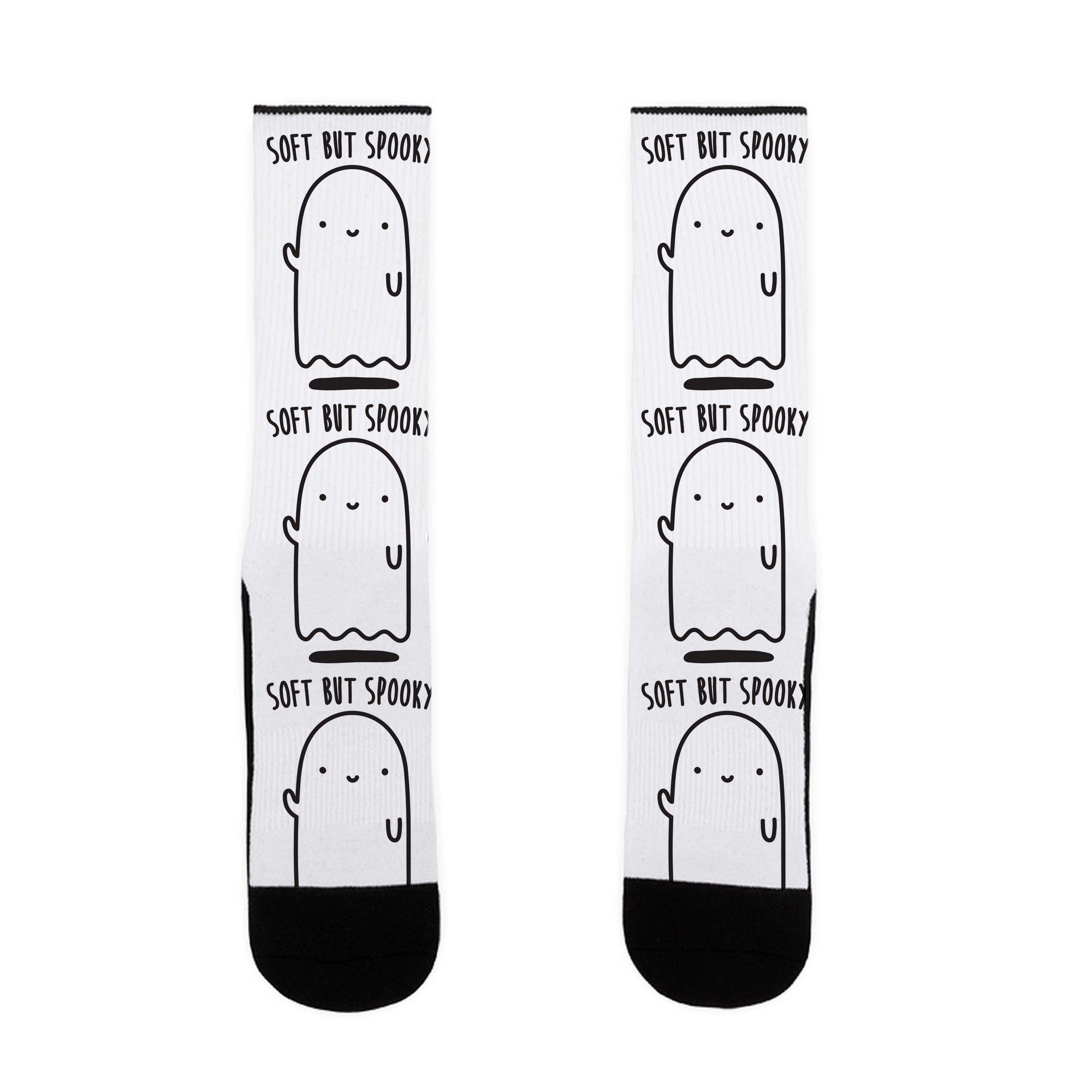 Soft But Spooky Ghost Socks