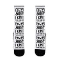 Sorry I Can't I'm An Inside Cat Socks