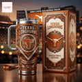 Texas Longhorns Hook Em Horns Tumbler