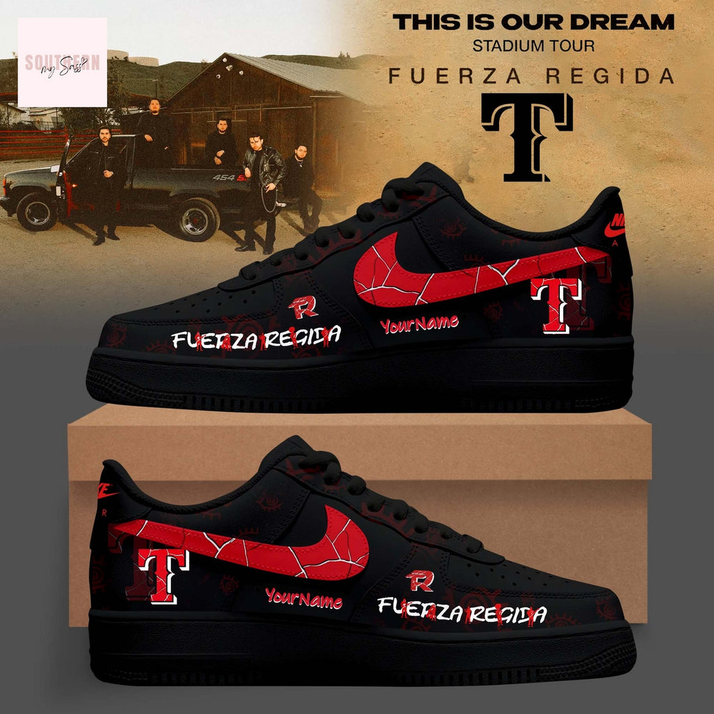 Texas Rangers x Fuerza Regida This Is Our Dream Stadium Tour 2026 Air Force 1