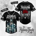 The Addams Family Tombstones Factory Black Custom Baseball Jersey
