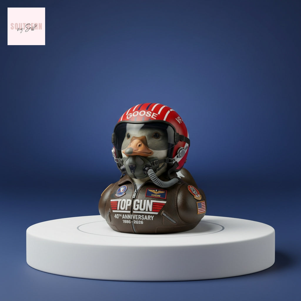 Gun Goose 40th Anniversary Pilot Rubber Duck