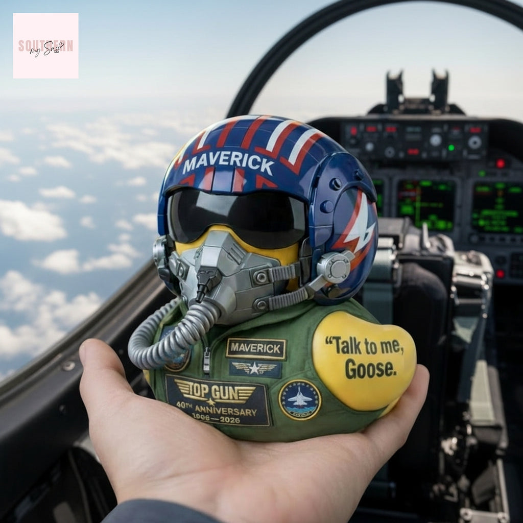 Gun Maverick 40th Anniversary Talk to Me, Goose Rubber Duck
