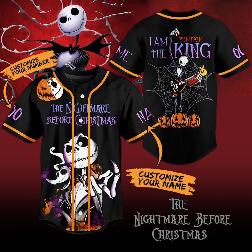 Unisex The Nightmare Before Christmas Custom Baseball Jersey
