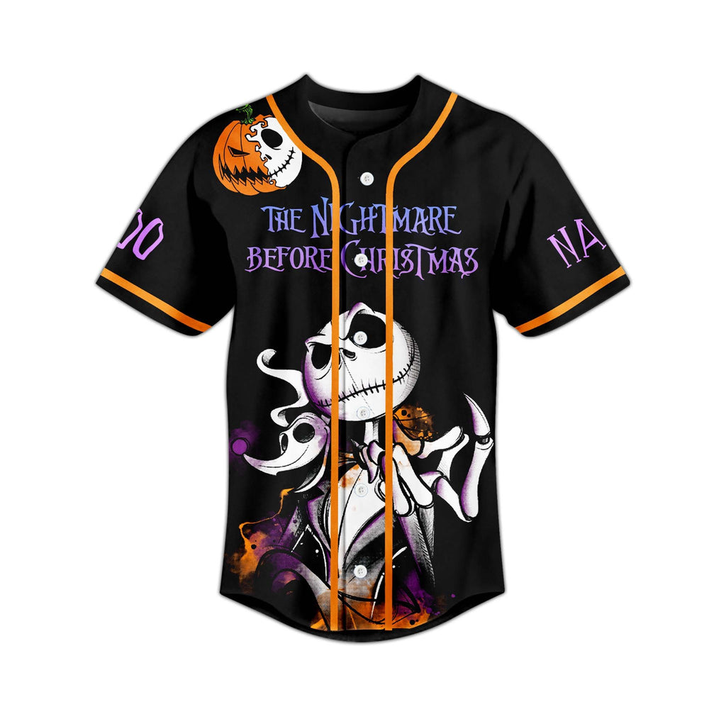 Unisex The Nightmare Before Christmas Custom Baseball Jersey