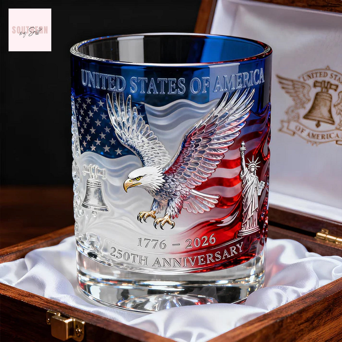United States Of America 1776-2026 250th Anniversary Whiskey Glass