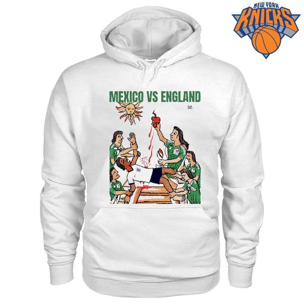Mexico Vs England Aztec Sacrifice Meme Soccer Football Graphic Shirt