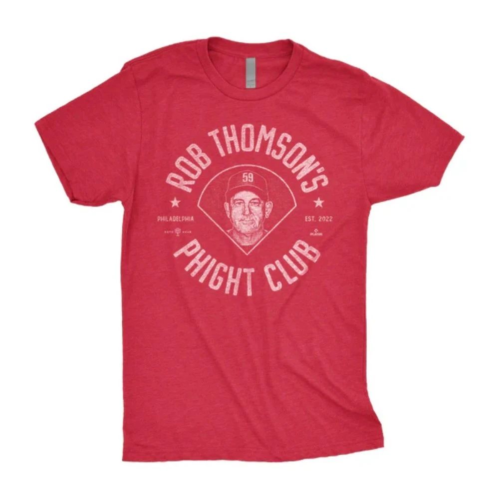 Bailey Falter Wearing Rob Thomson’s Phight Club Shirt