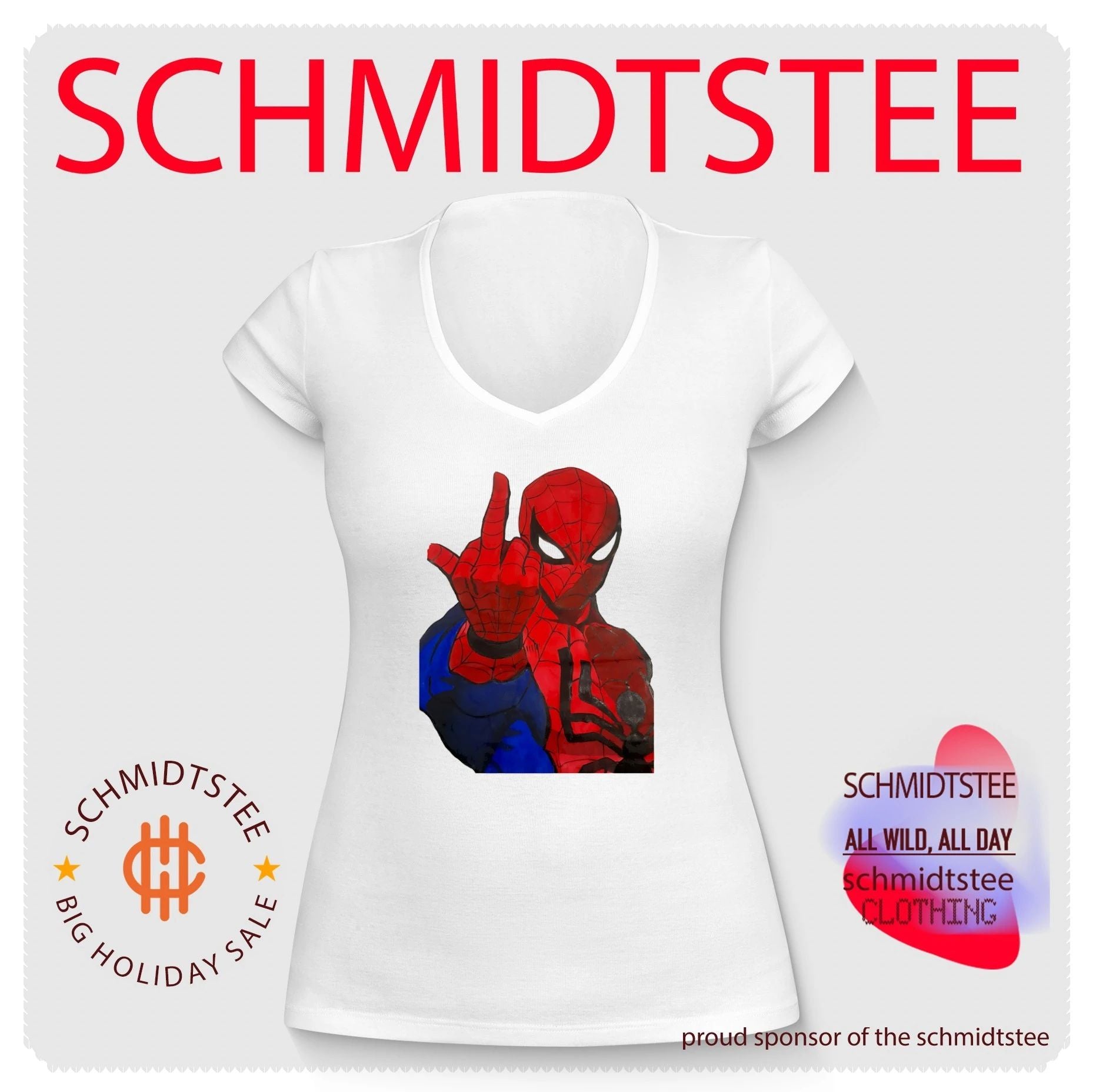 Spider-Man Middle Finger Gesture shirt