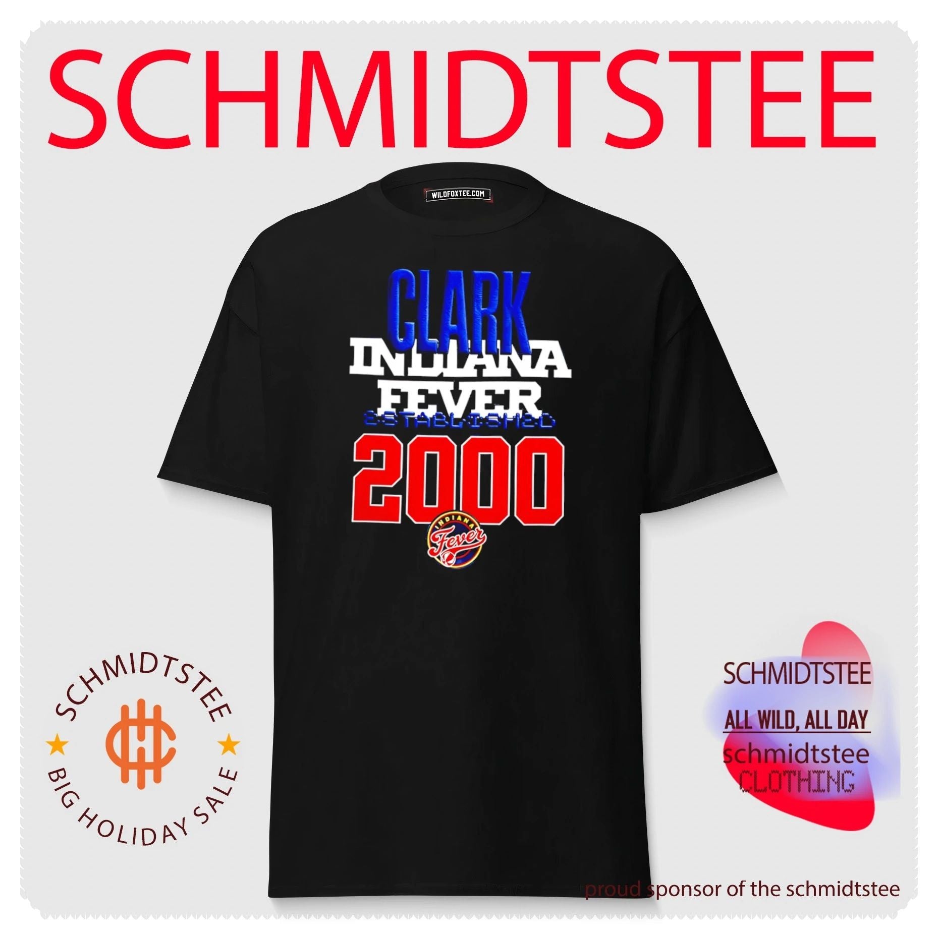 Indiana Fever Caitlin Clark est 2000 team logo shirt