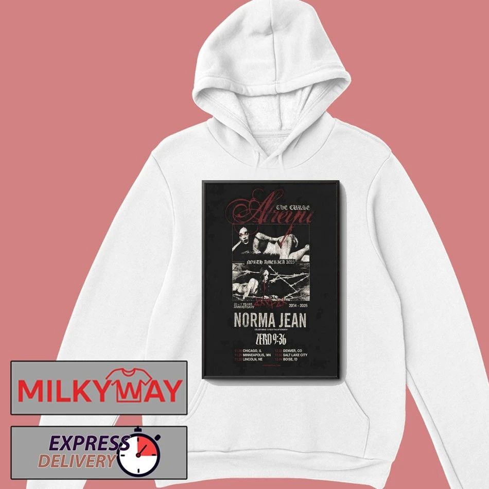 Norma Jean 21 Years Anniversary Shows Poster shirt