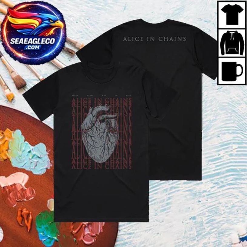 Alice In Chains Black Gives Way To Blue Two Sided Shirt