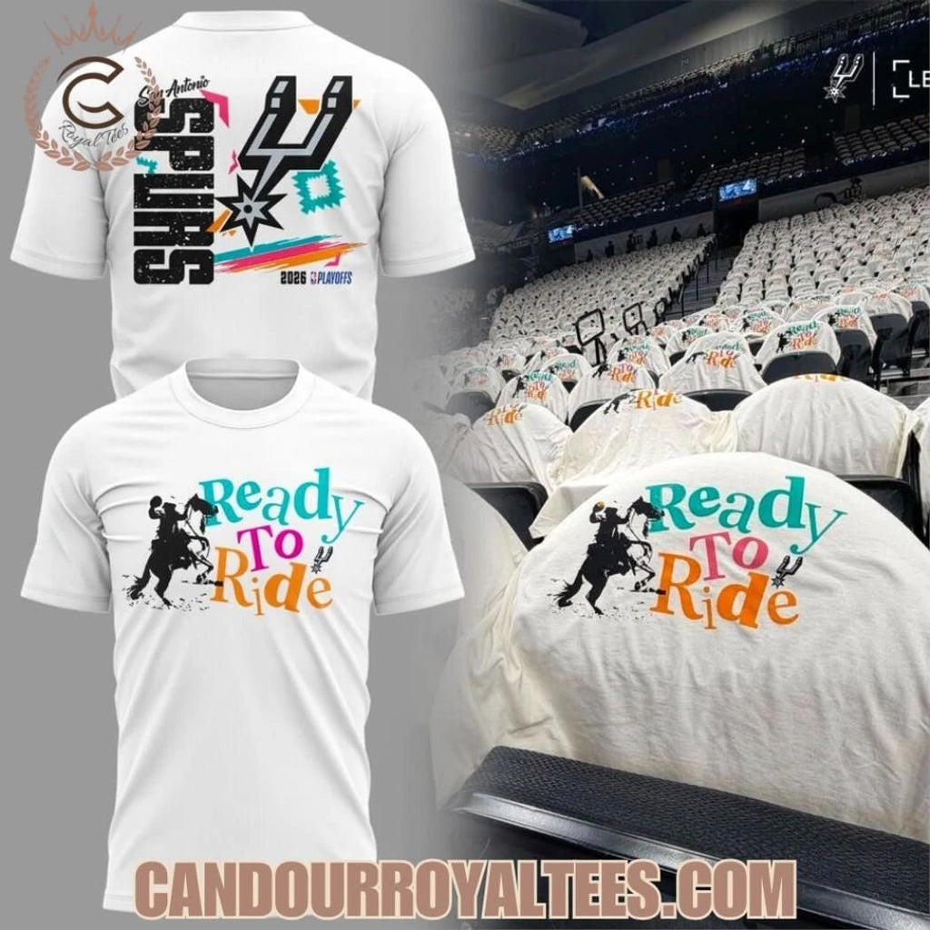 San Antonio Spurs Ready To Ride Fan Appreciation Night Shirt
