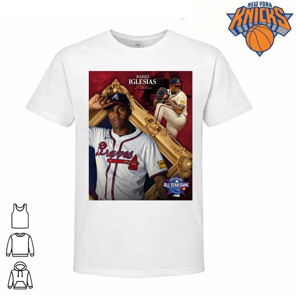 Raisel Iglesias Atlanta Braves MLB All Star Game 2026 Pitcher Gold Frame Shirt