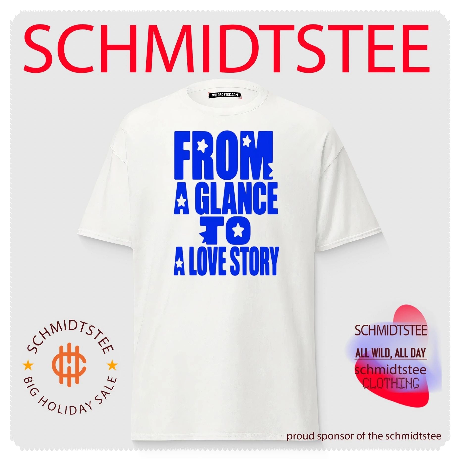 From a Glance to a Love Story romance relationship shirt